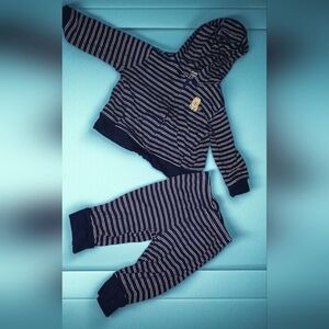 Carter's Navy and White Striped Kids Matching Set